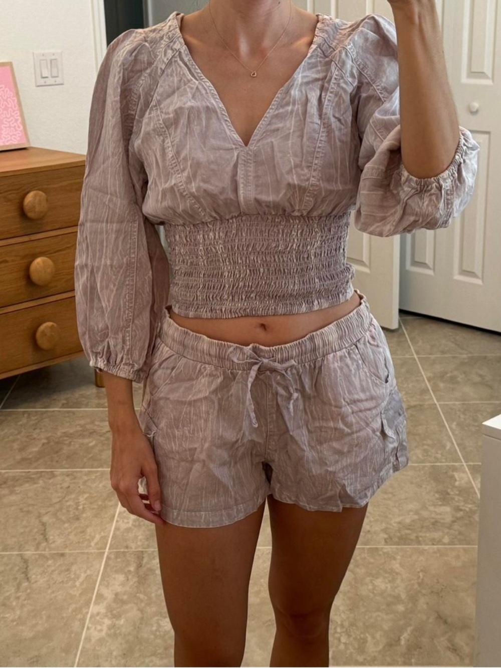 Vintage Havana Lavender Gray Top